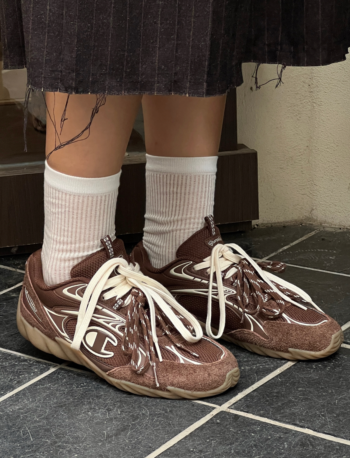 Champion Rochester 羽翼薄底鞋 松果棕 咖啡色 雙鞋帶 焦糖底 復古 薄底鞋 羽翼鞋 女款/預購