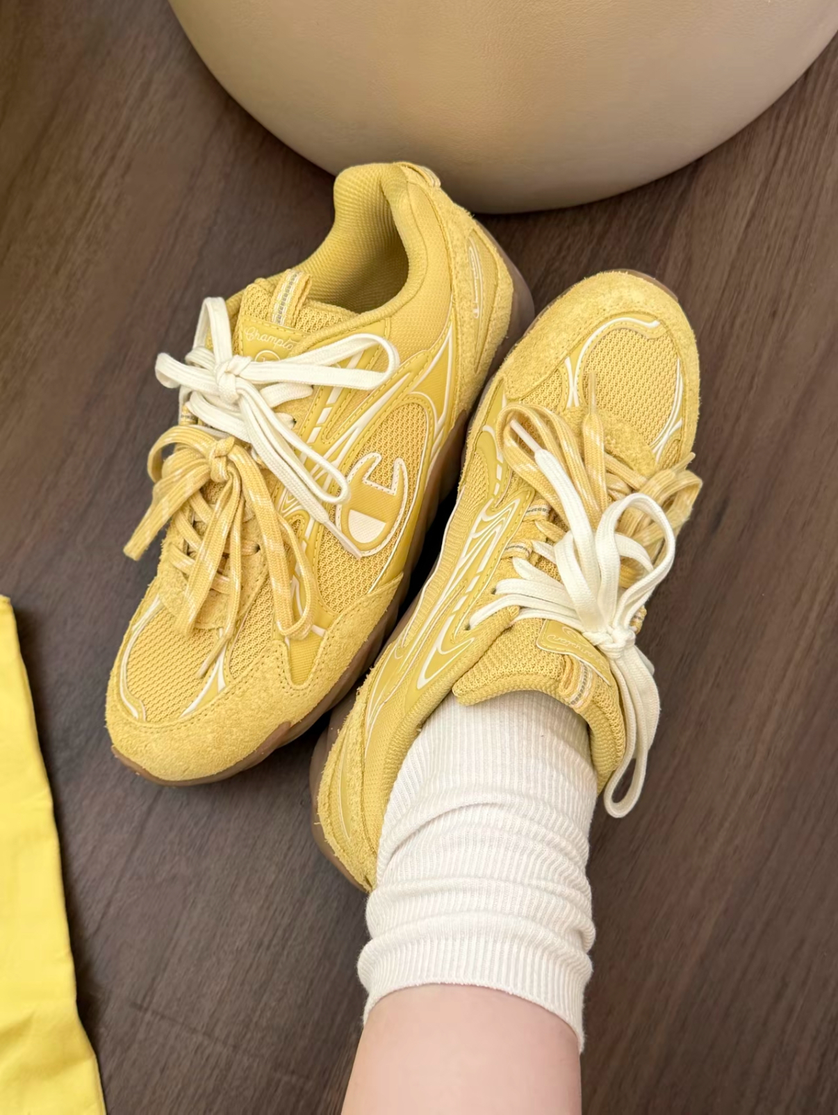 Champion Rochester 羽翼薄底鞋 苞谷黃 鵝黃色 檸檬黃 雙鞋帶 焦糖底 復古 薄底鞋 羽翼鞋 女款/預購