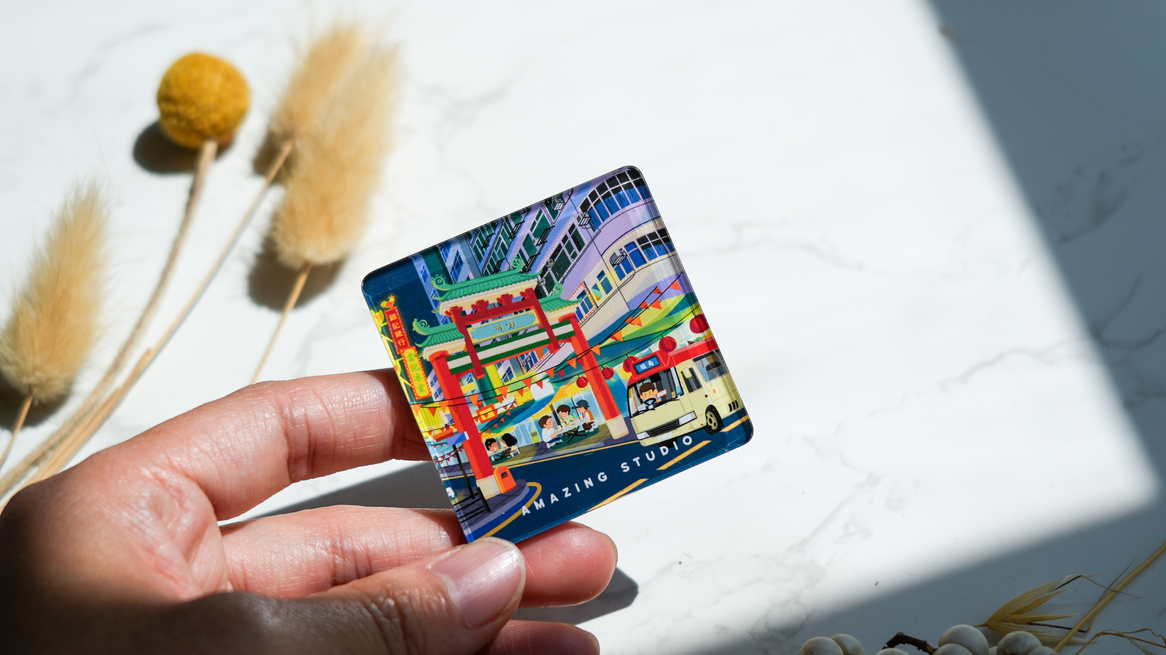 【油麻地】 亞加力磁石貼丨Amazing Studio