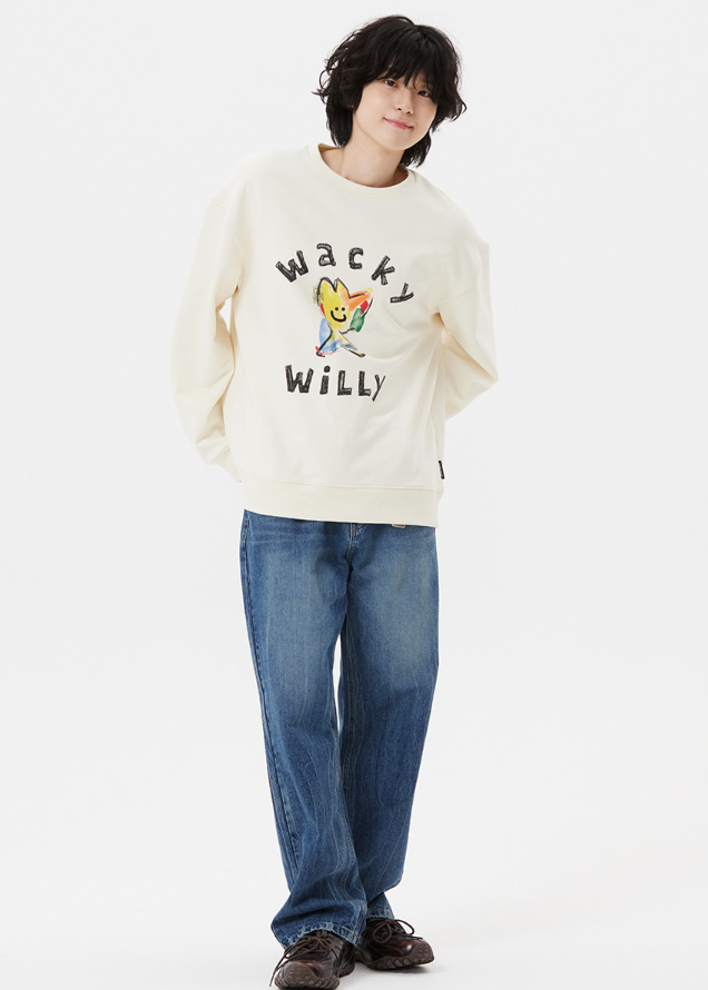 【直播】WACKY WILLY LL0919504 圖案圓領衛衣