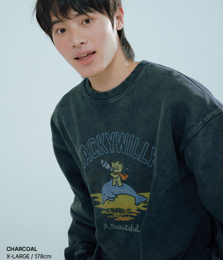 【直播】WACKY WILLY LL0919506 圖案圓領衛衣