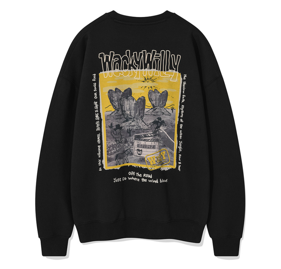 【直播】WACKY WILLY LL0919507 圖案圓領衛衣