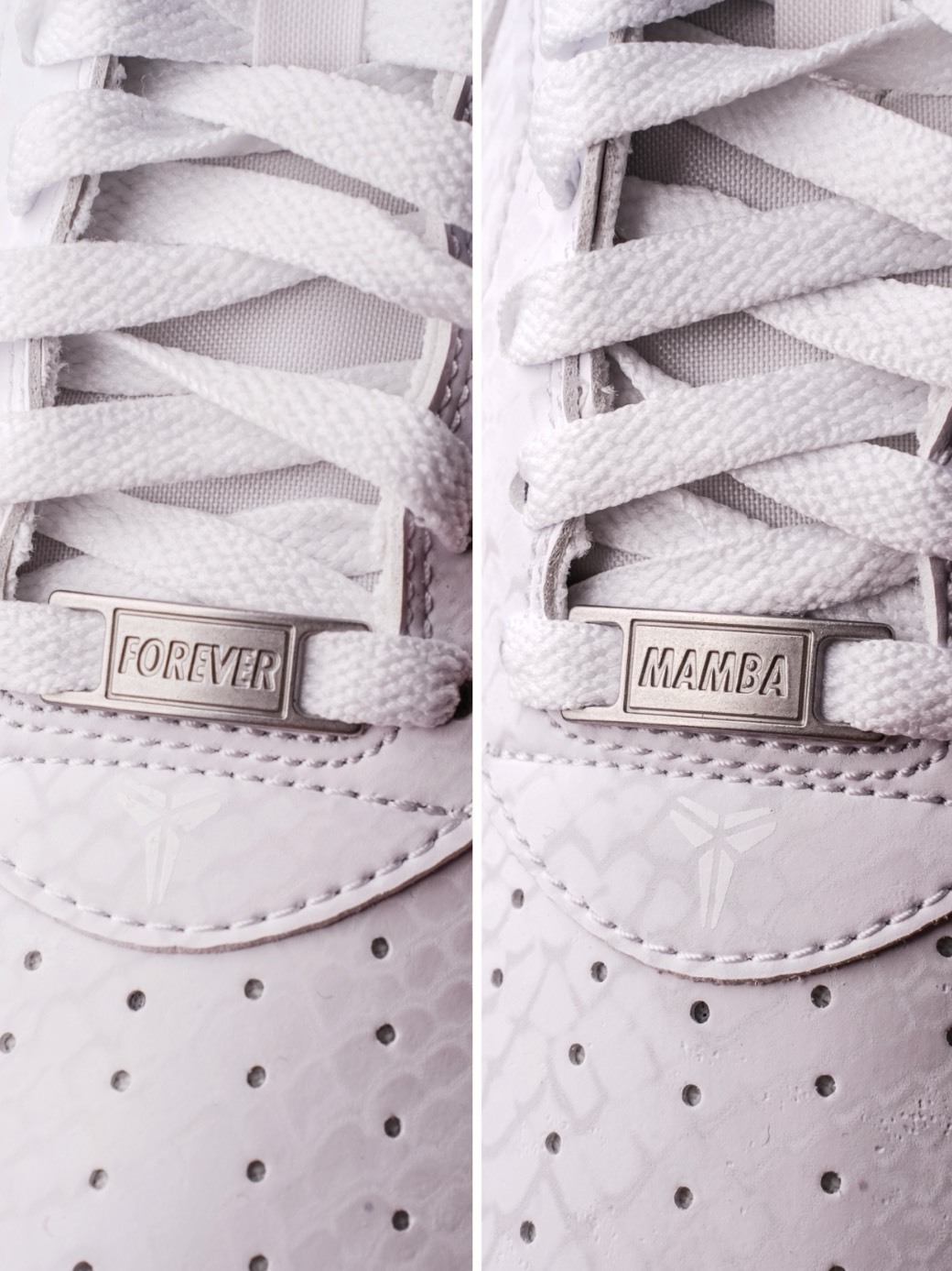 KOBE X AIR FORCE 聯名 蛇麟白 刺繡背號