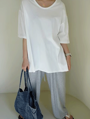 秋季新款/U領側開叉長版上衣 MANIFEST正韓🇰🇷