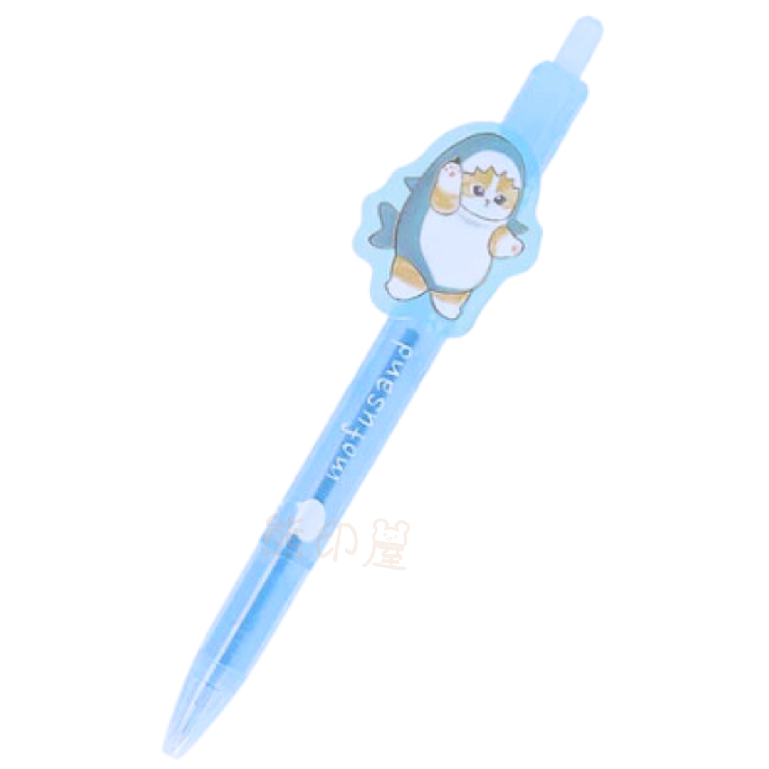 日本Mofusand鯊魚貓黑色原子筆 日本製 (平行進口)