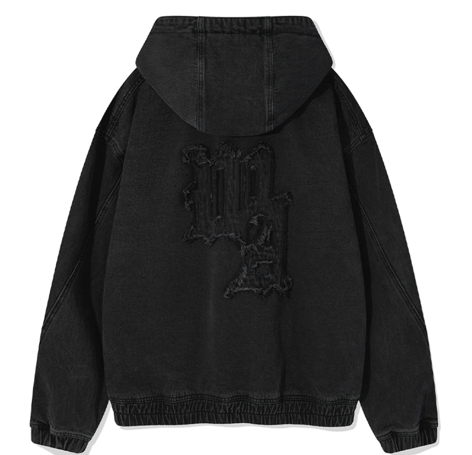 【直播】WACKY WILLY LL0919517 有帽背LOGO牛仔外套