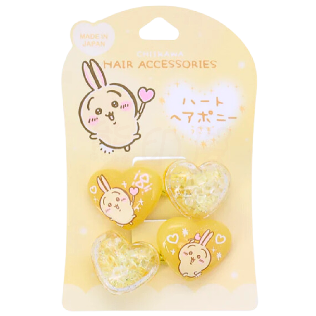 日本 Chiikawa兔子心形髮圈 髮帶 日本製