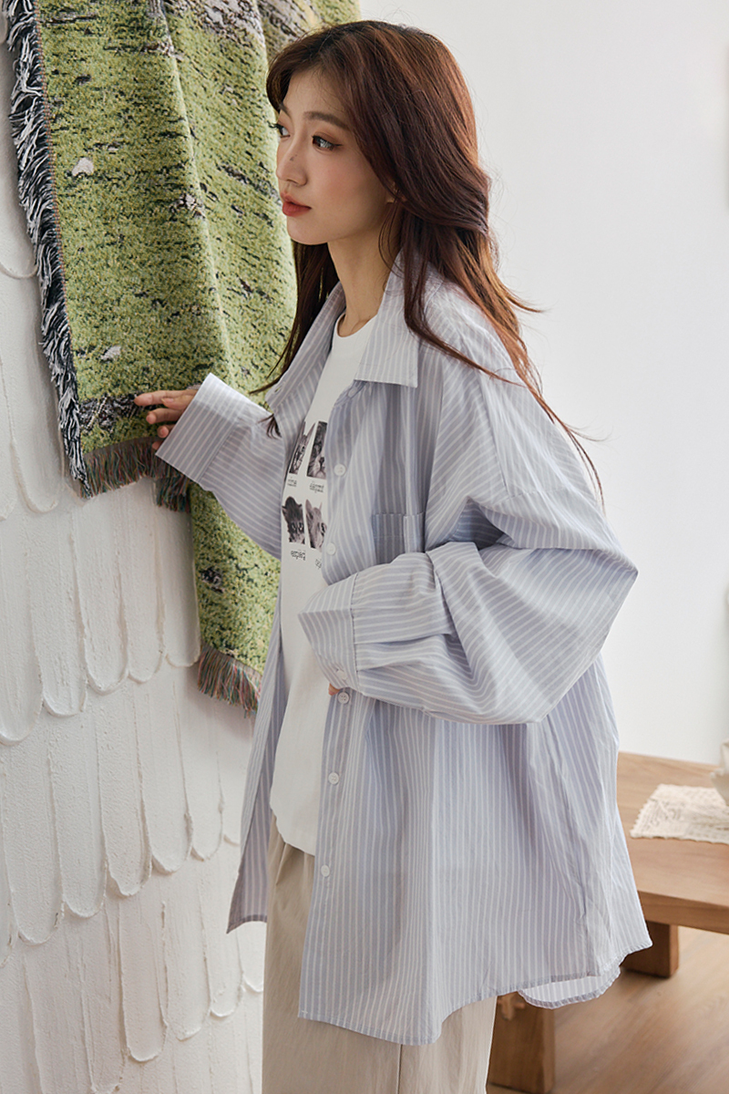 Boyfriend條紋襯衫