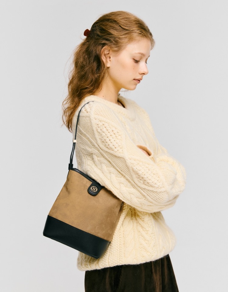 DEPOUND Suede Town Bag (bucket shoulder)