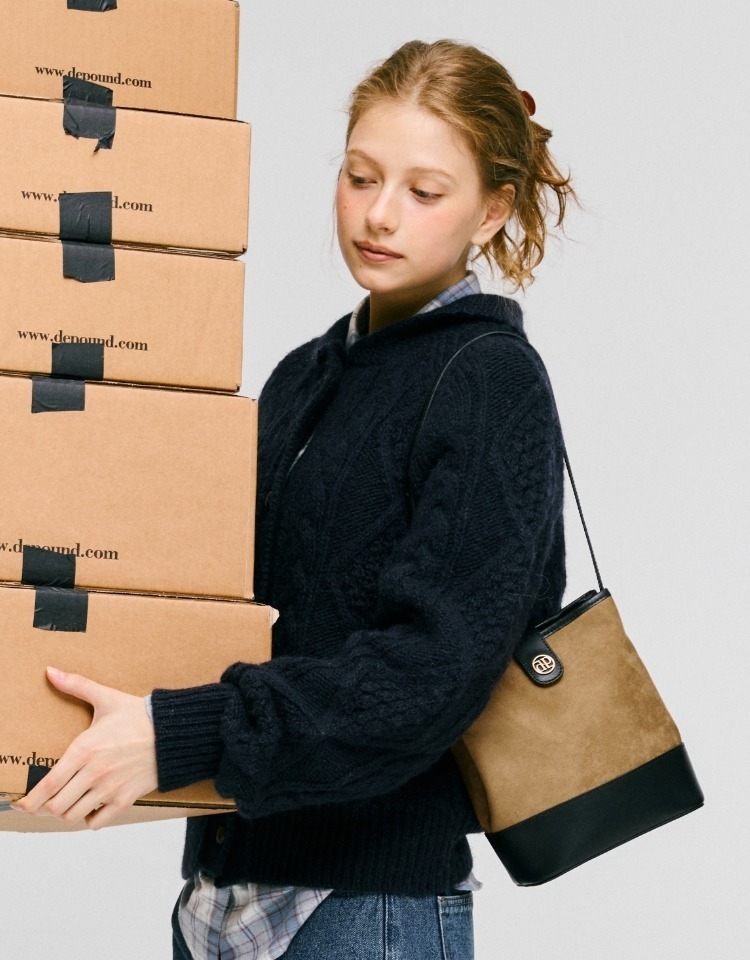 DEPOUND Suede Town Bag (bucket shoulder)