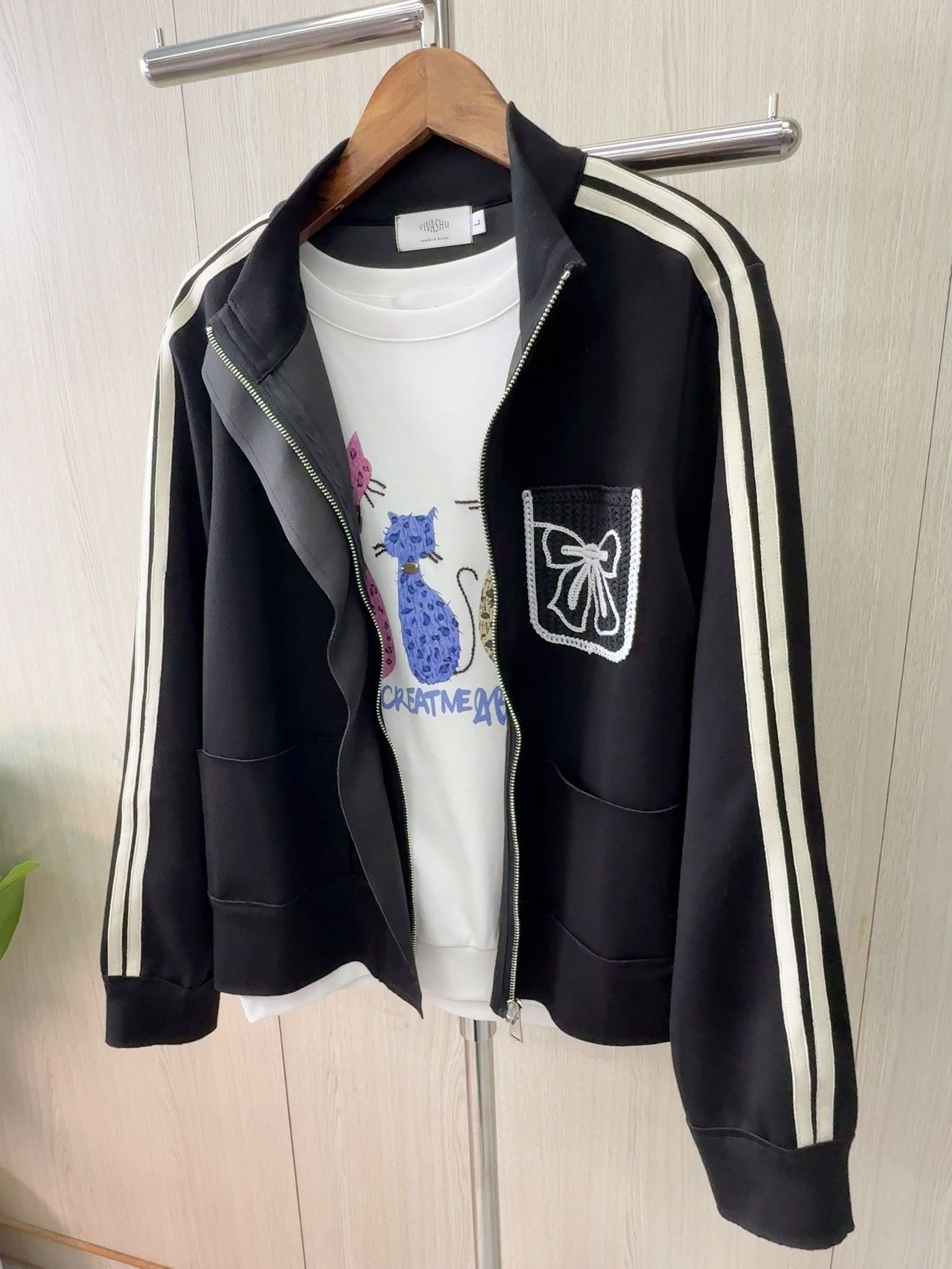 韓國高質滑料外套～113AC