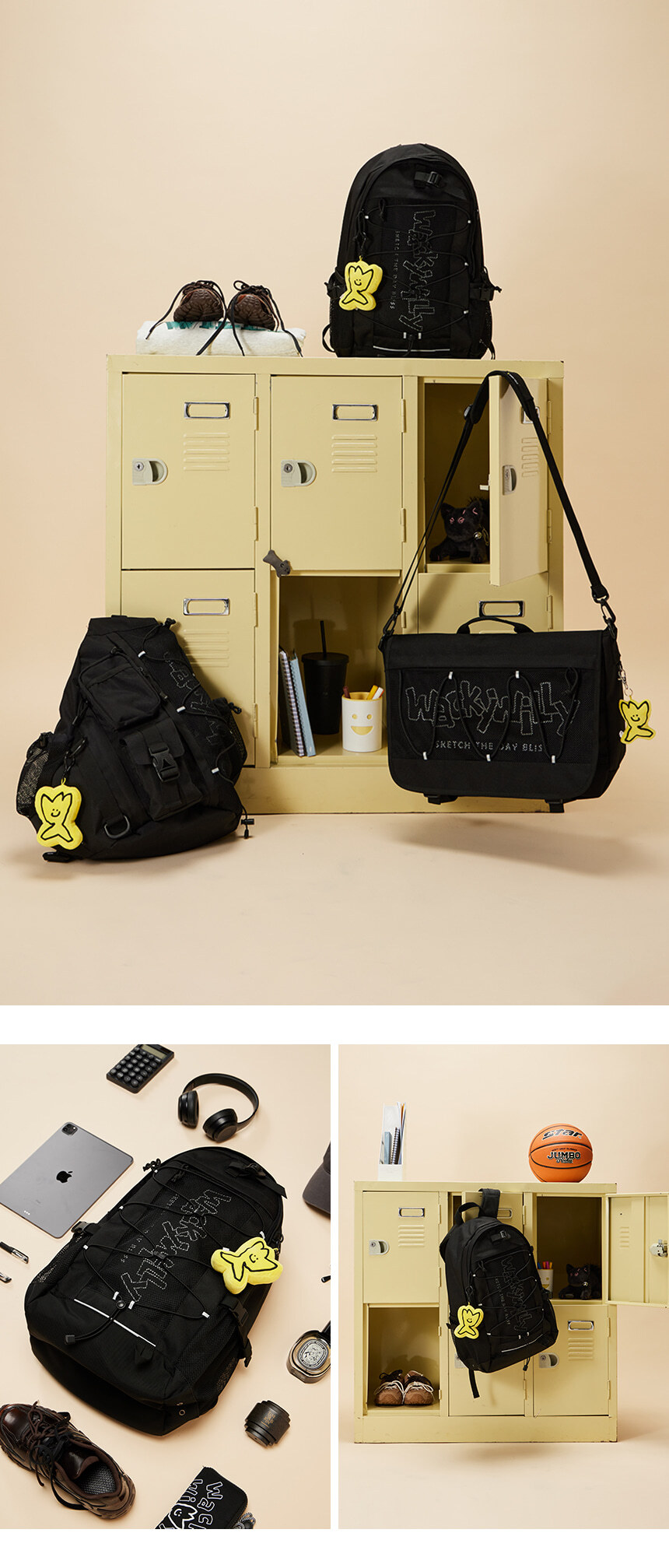 【直播】WACKY WILLY LL0919876 網狀細繩背包