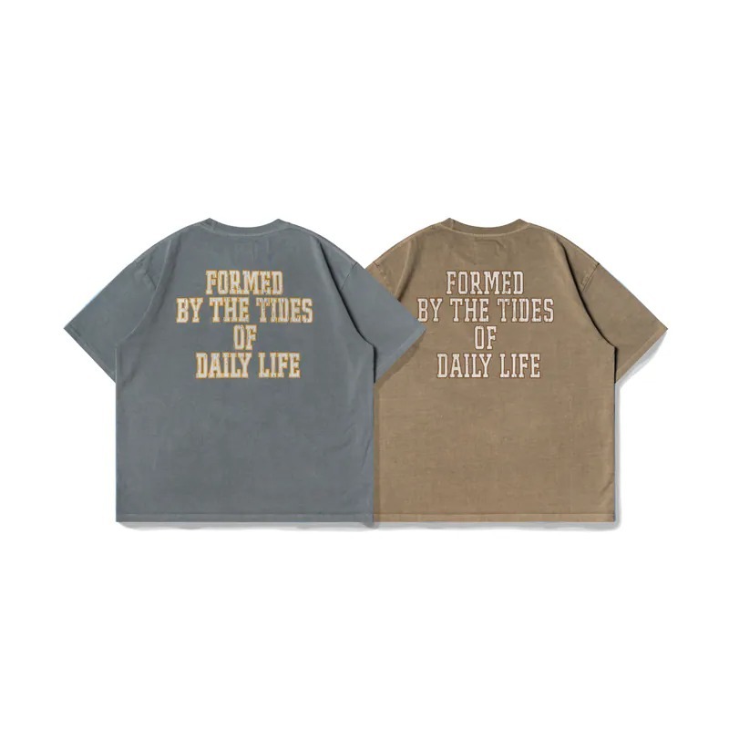 ORDINARY 蠟染水洗標語短Tee