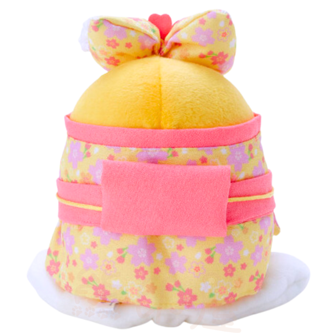 蛋黃蛋櫻花和服毛絨公仔