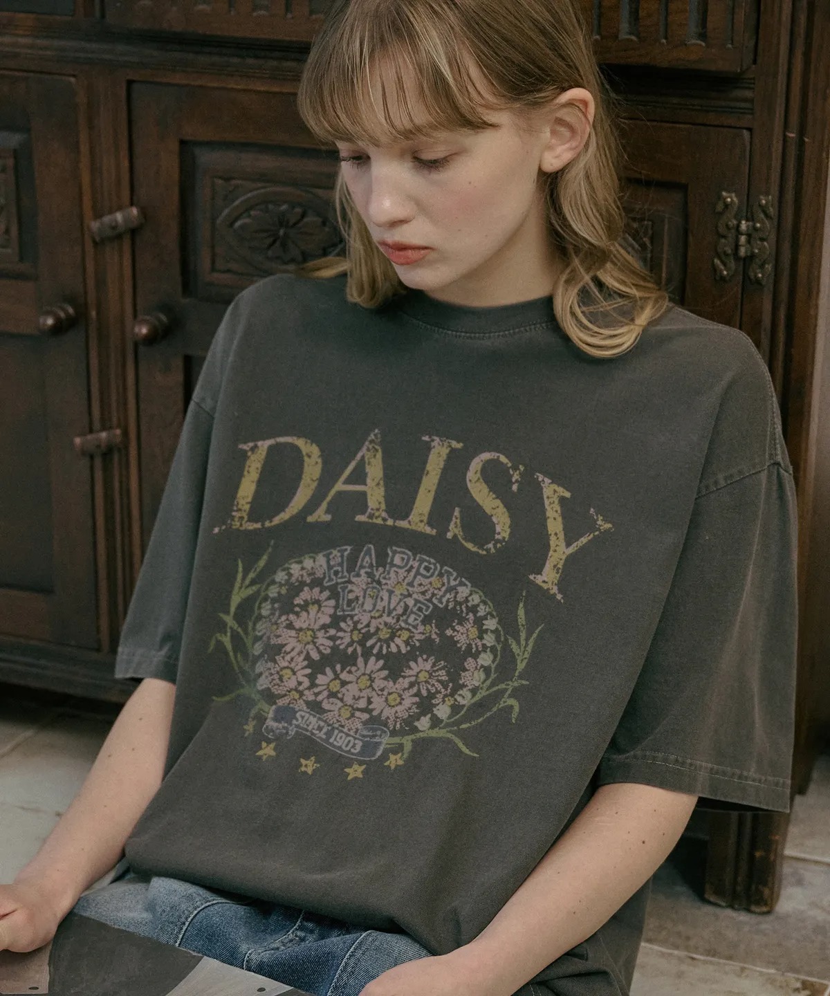 CPGN STUDIO Daisy Pigment Short Sleeve T-shirt