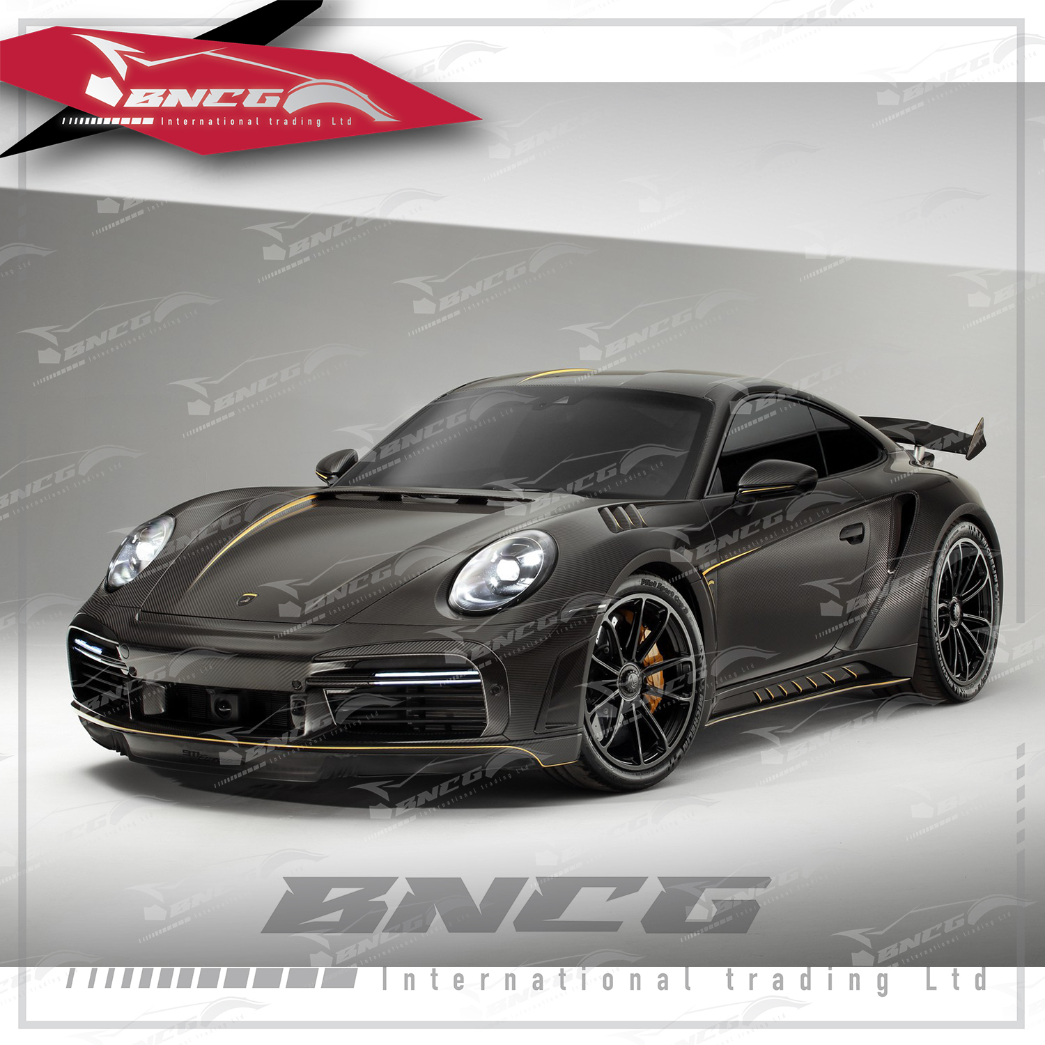 保時捷 Porsche 911 992 Carrera TOPCAR款乾碳纖維 空力套件 外觀件 大包圍 前保桿 側裙 門板 後保桿 葉子板 尾翼