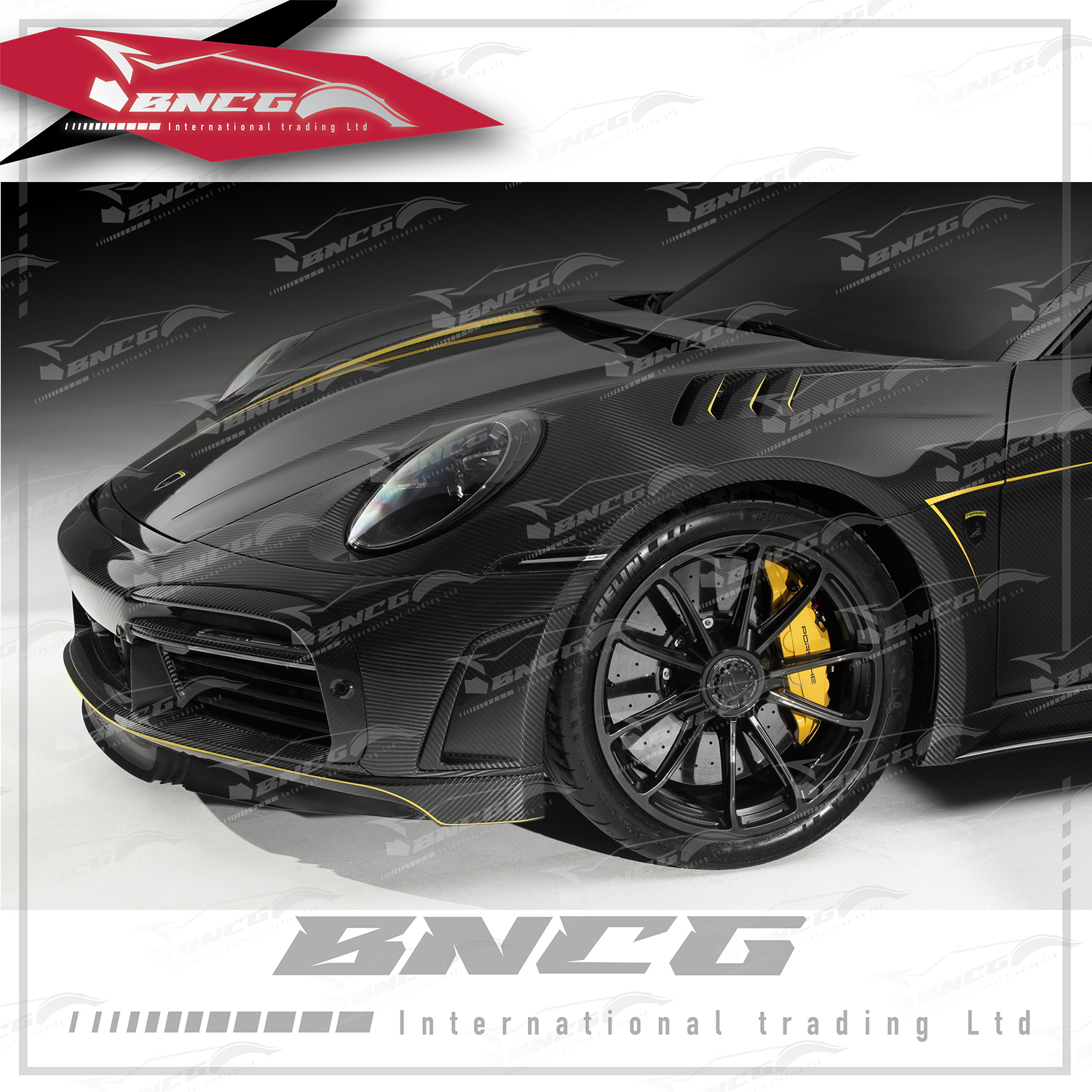 保時捷 Porsche 911 992 Carrera TOPCAR款乾碳纖維 空力套件 外觀件 大包圍 前保桿 側裙 門板 後保桿 葉子板 尾翼