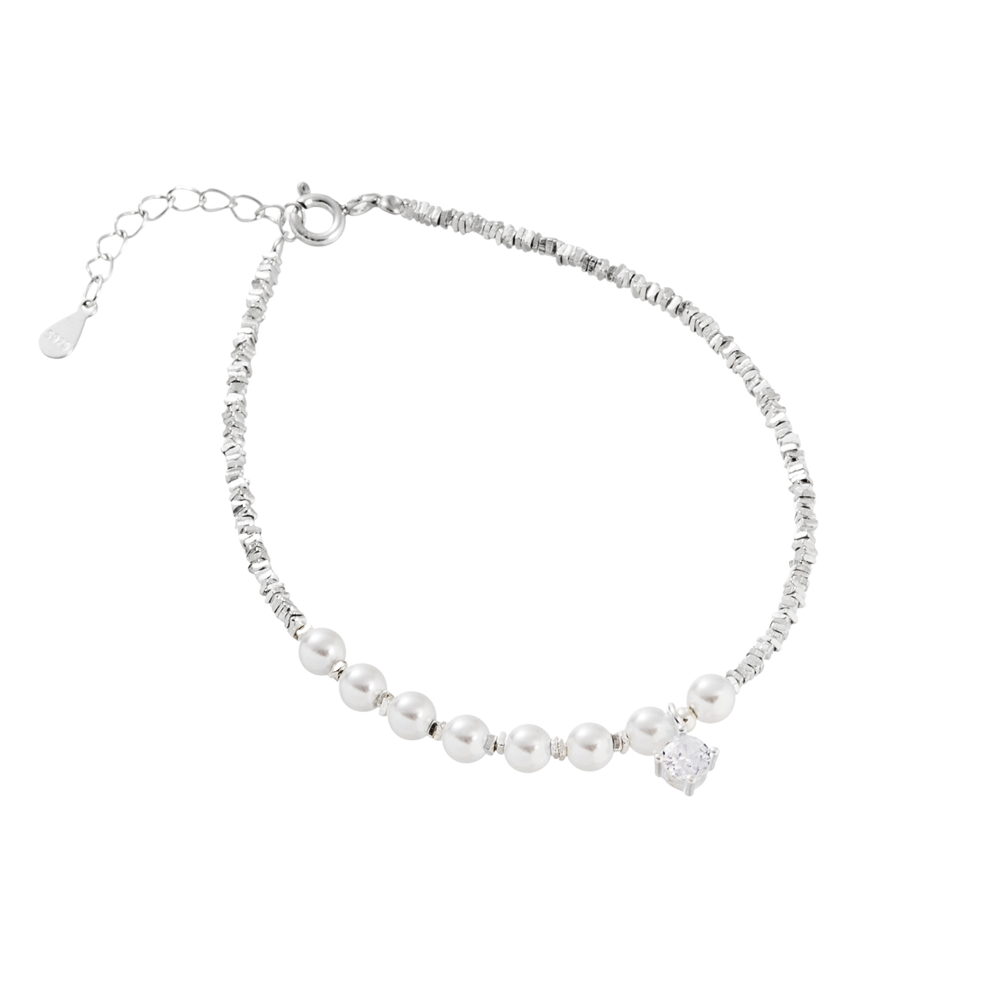 純銀,珍珠,串珠,手鍊,平價飾品