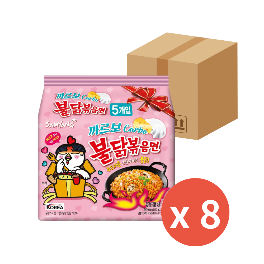 三養火辣雞肉風味鐵板炒麵 8袋/箱-五種口味選一種