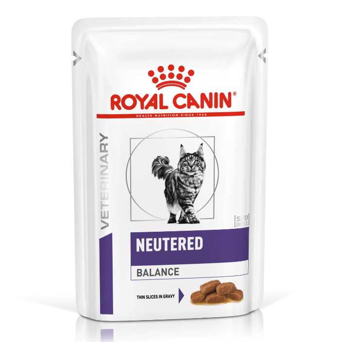 Royal Canin - 獸醫配方 -  Neutered Weight Balance 絕育貓飽足感健康管理濕包 85g (原箱12包)