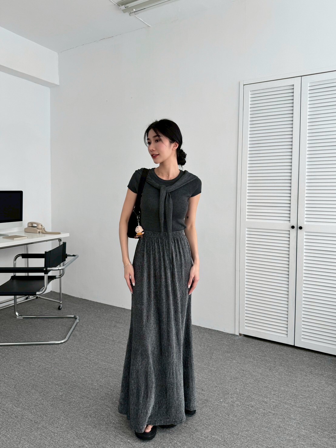 超美韓系薄料長裙