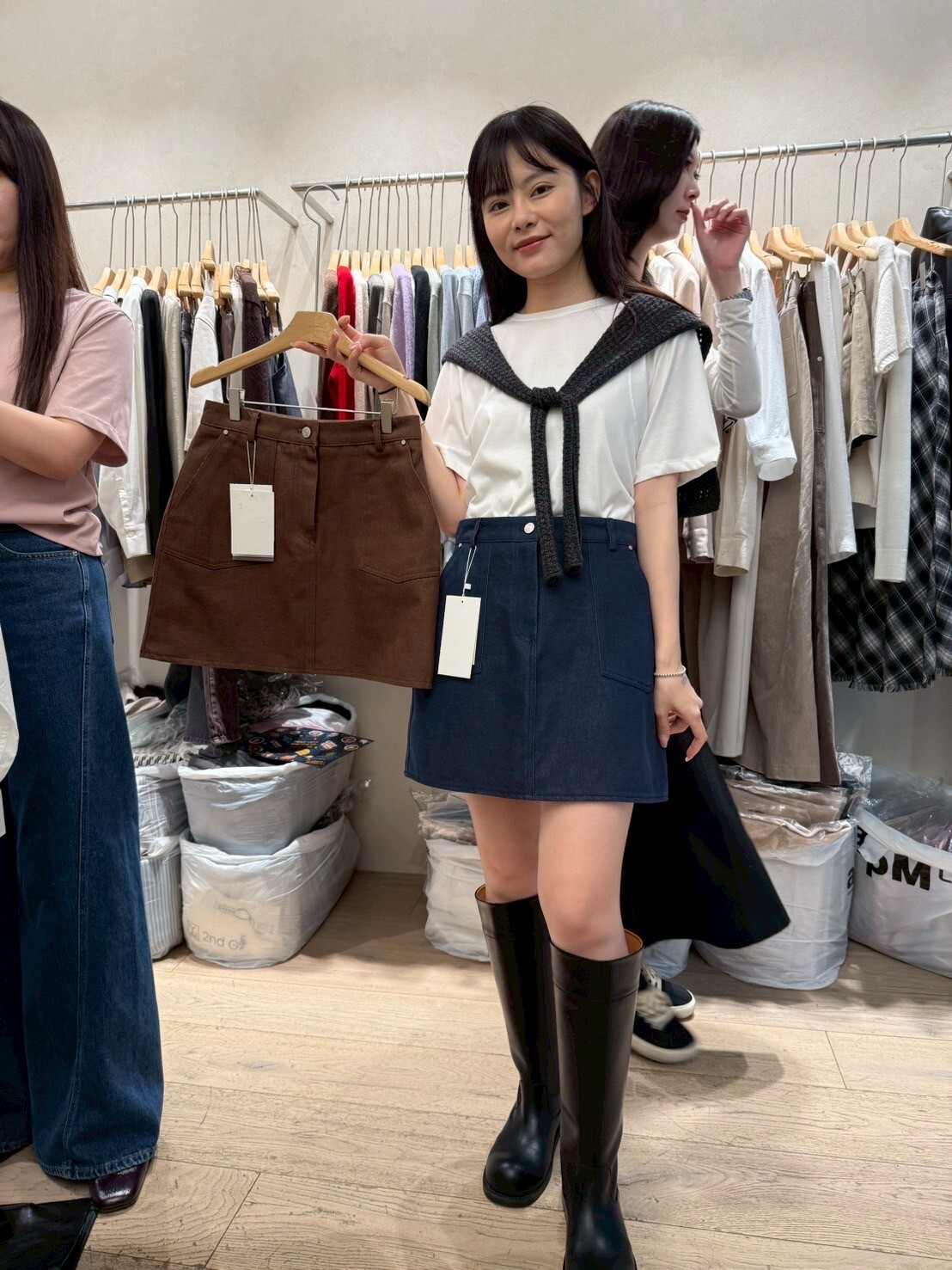 SG5027 高腰A Line顯瘦短裙