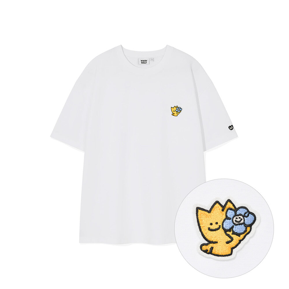 【直播】WACKY WILLY LL0919532 LOGO+花花短袖上衣