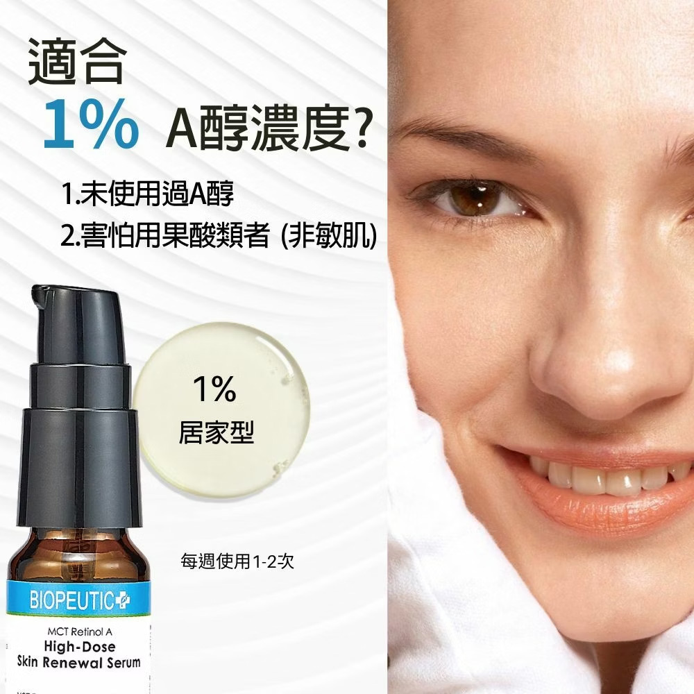 BIOPEUTIC葆療美MCT A醇細緻煥活精華(居家型) 抗老 熟齡肌 細紋 油痘肌 暗沉