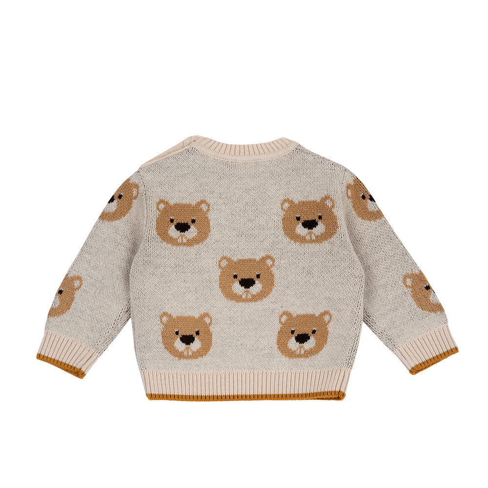 可愛河狸-提織動物針織上衣