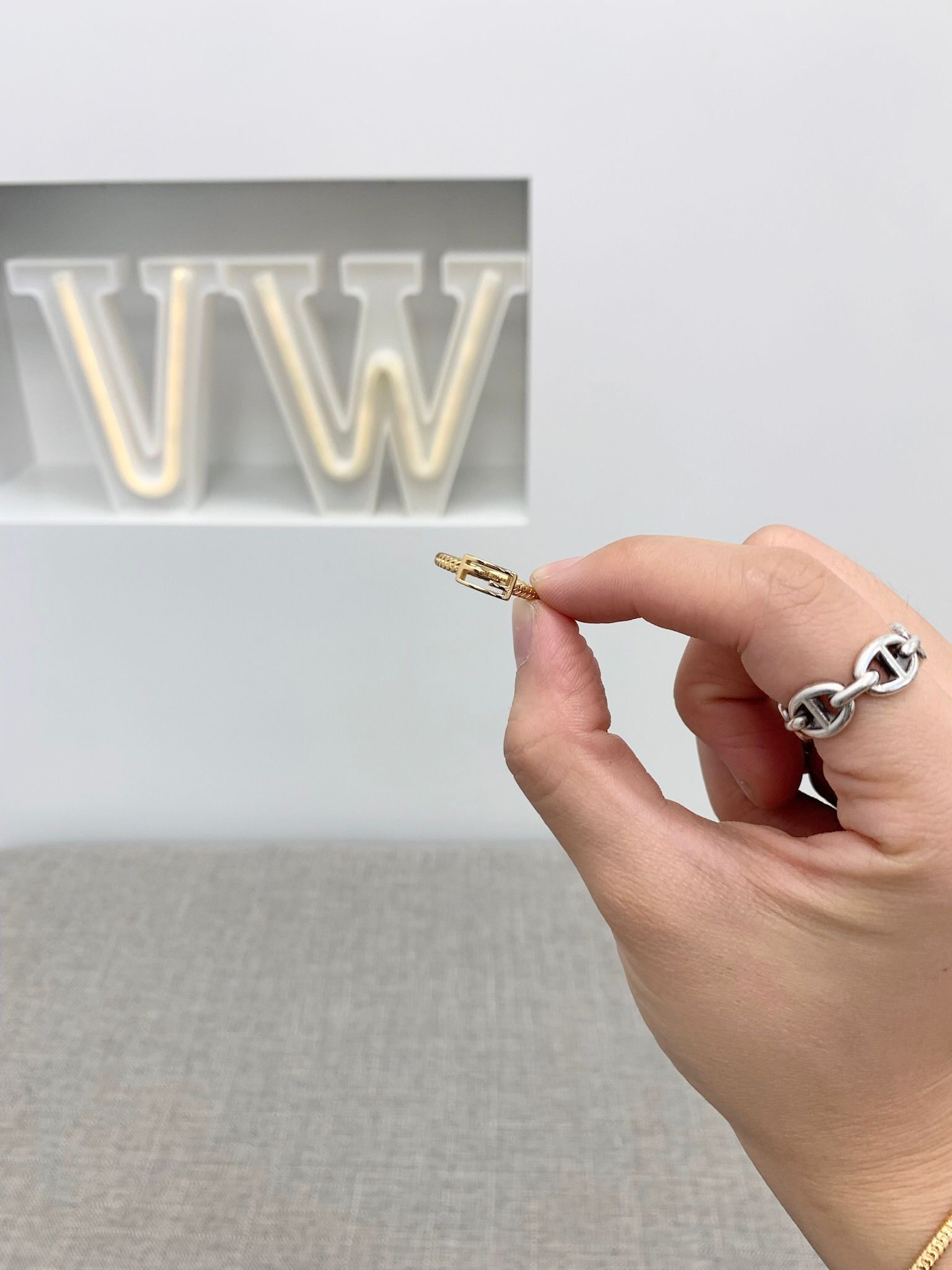 Sale Fendi Thin Baguette Ring