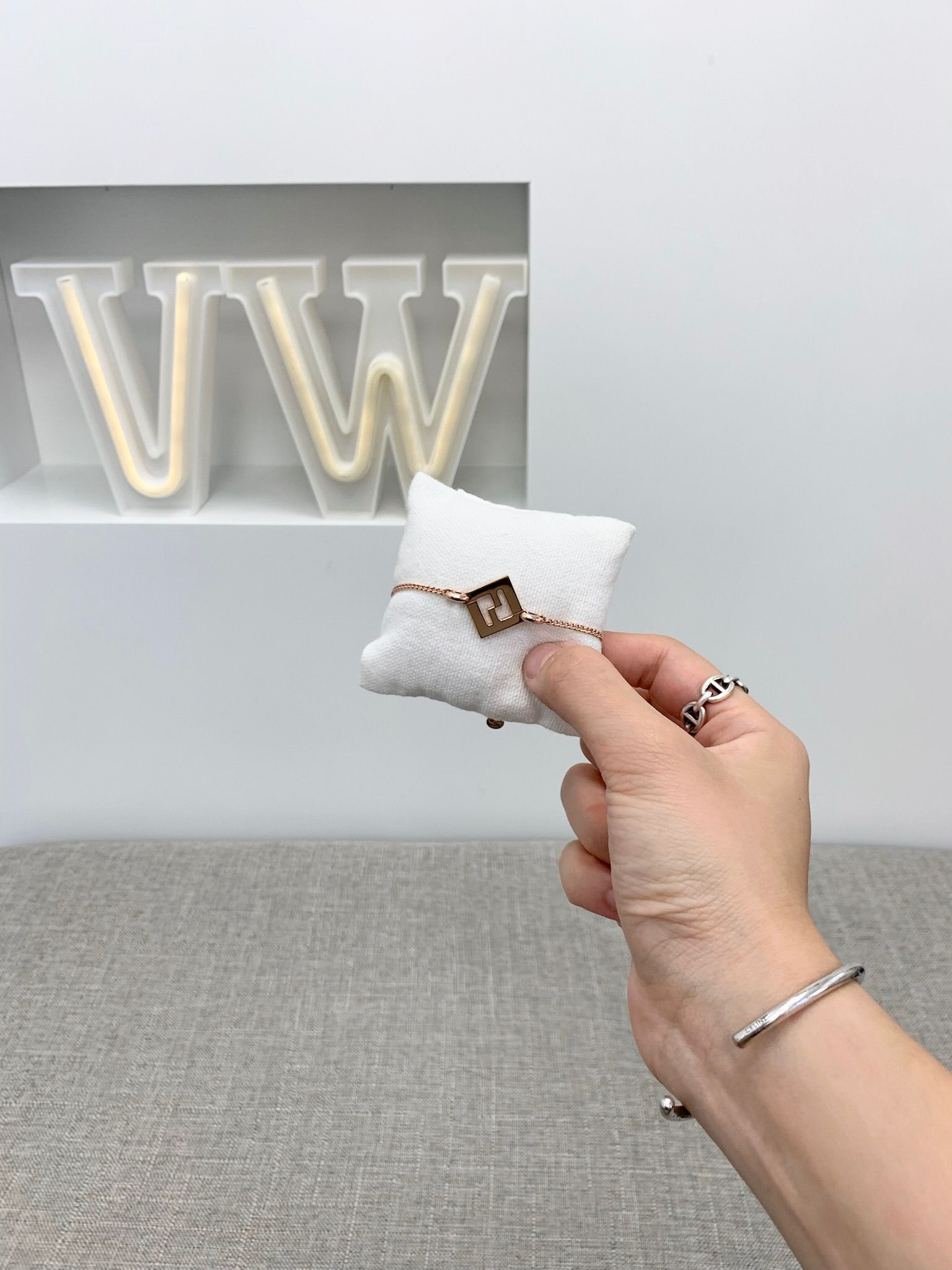 Sale Fendi FF Link Bracelet