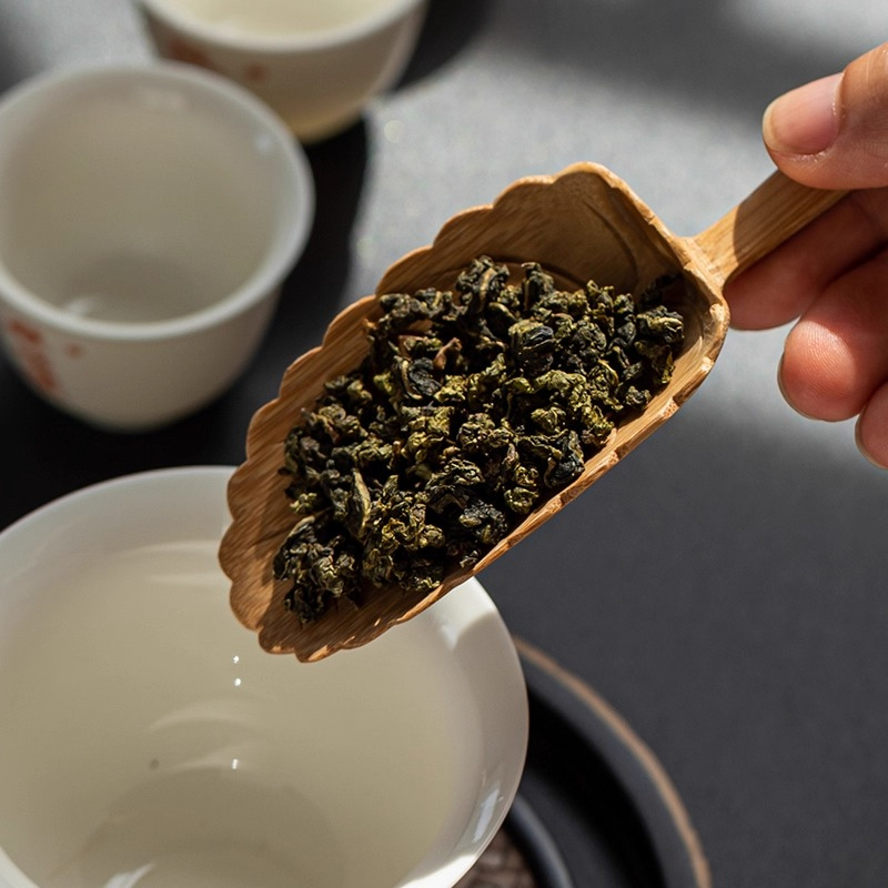 竹木葉脈茶則