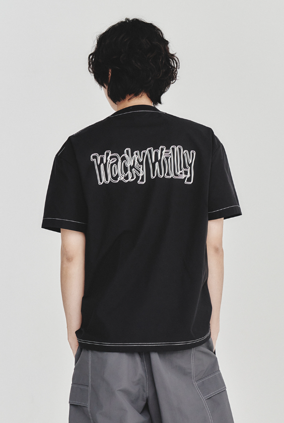 【直播】WACKY WILLY LL0919536 文字LOGO短袖上衣