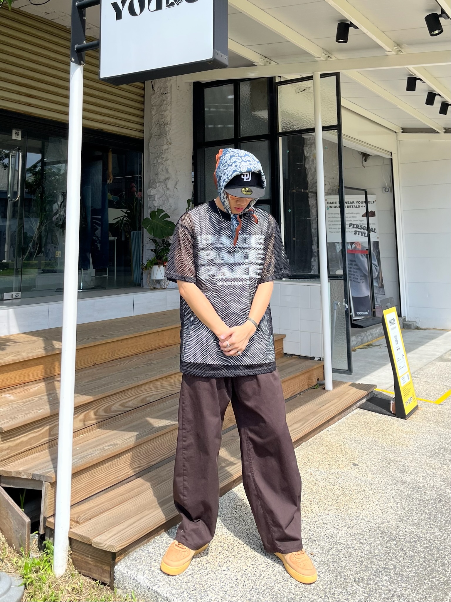 Select By Yourˊs 透氣網孔寬鬆罩衫