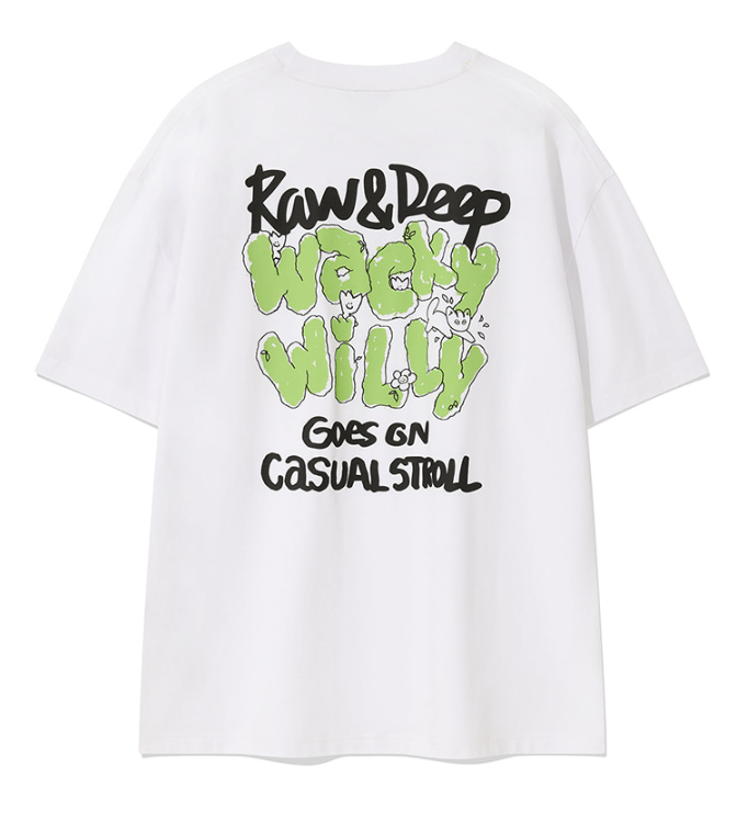【直播】WACKY WILLY LL0919538 文字LOGO短袖上衣