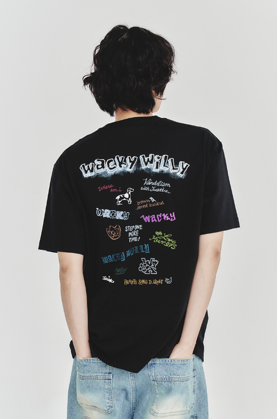 【直播】WACKY WILLY LL0919540 塗鴉短袖上衣