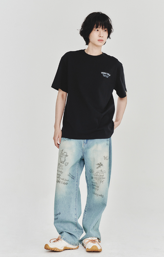 【直播】WACKY WILLY LL0919540 塗鴉短袖上衣