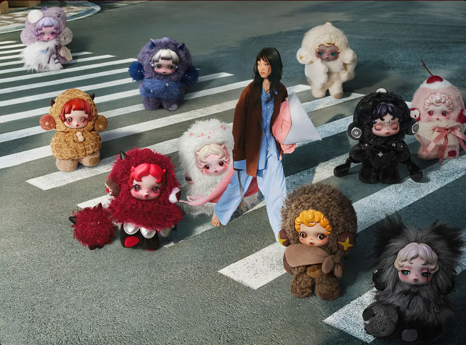 POPMART SKULLPANDA不眠劇場系列毛絨公仔掛件 (H9 PO305)