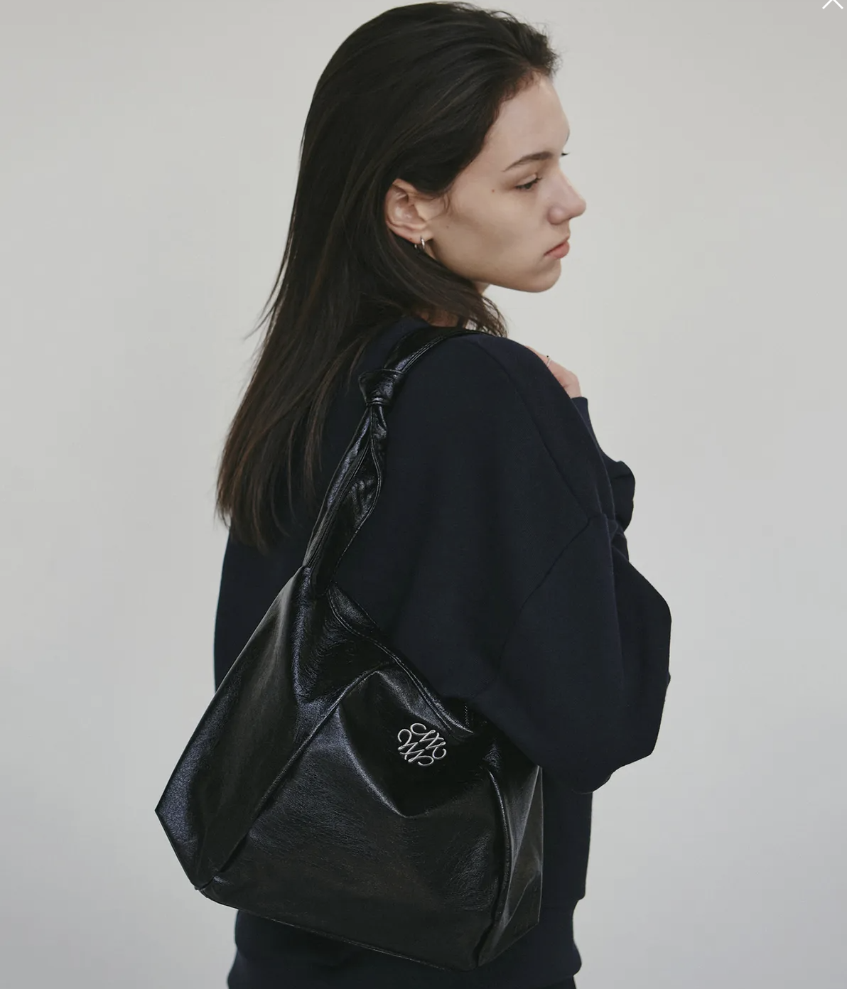 韓國 NICK NICOLE 方形扭結肩背包