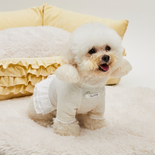 Louisdog 雪白優雅上衣