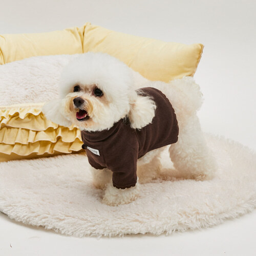 Louisdog 咖啡可可高領衫