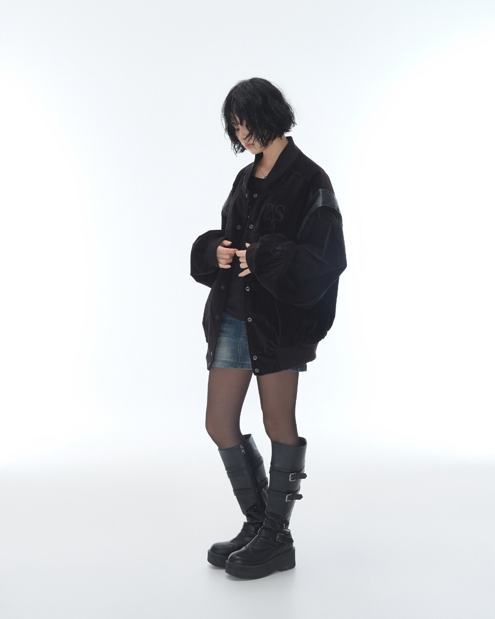 as’’on ason MAYA LONG BUCKLE BOOTS 扣靴 長靴 黑色 / 棕色