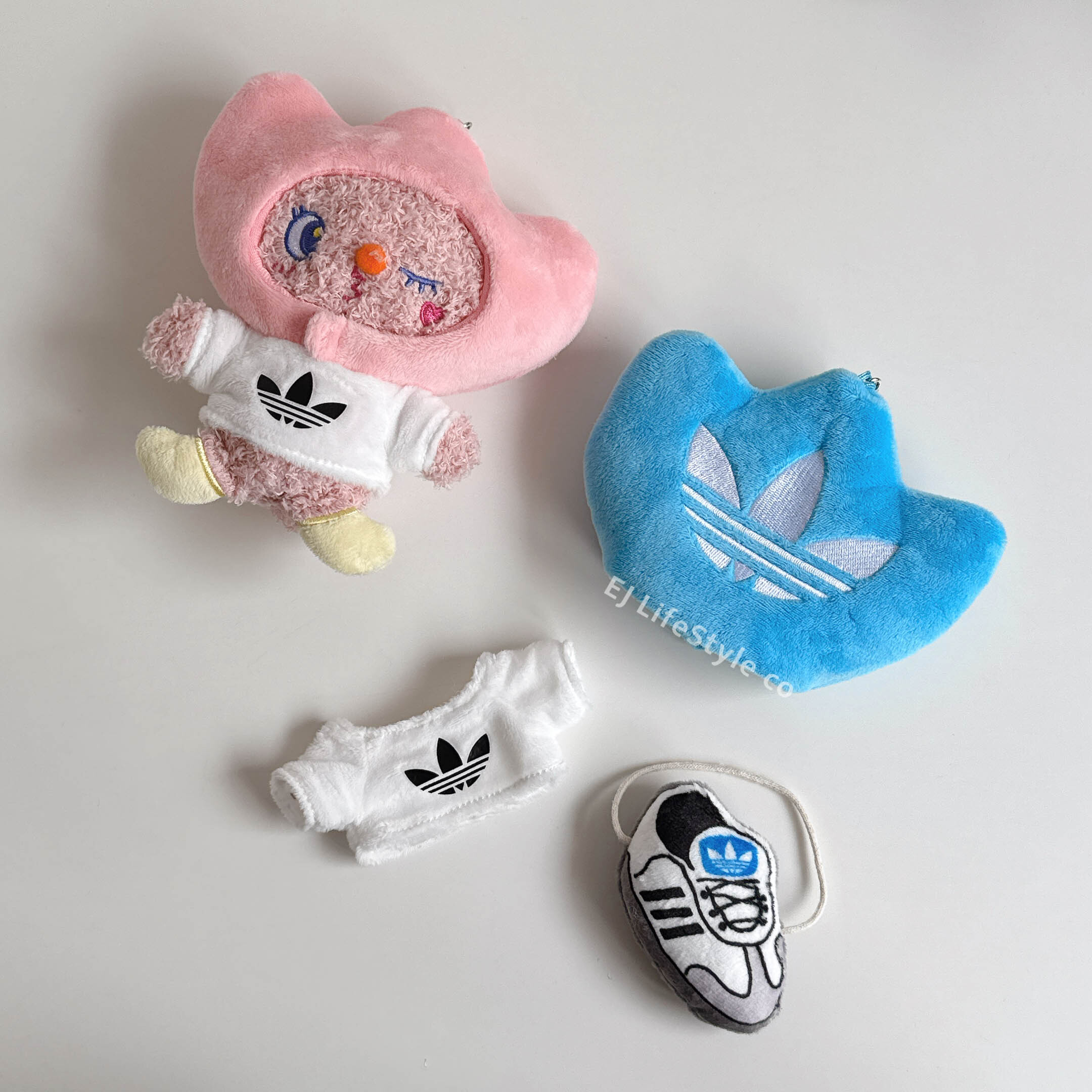 ADIDAS x Lin Yen Liang MR.Cloudy 聯名娃娃 三葉草小夥伴 吊飾 鑰匙圈 / 現貨