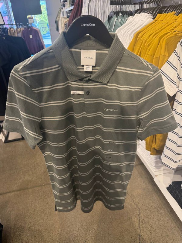 [U] CK GREY MEN'S POLO SHIRT, SP40611575-4LC249G251 (UCK14)