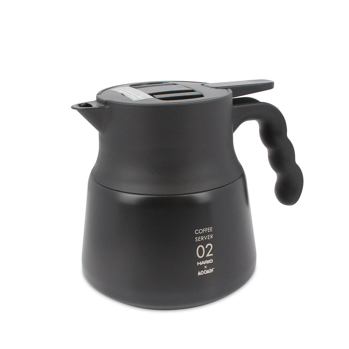 日本HARIO×MOOMIN 600ml V60真空保溫咖啡壺-02 (黑色) -MMVHSN-60B