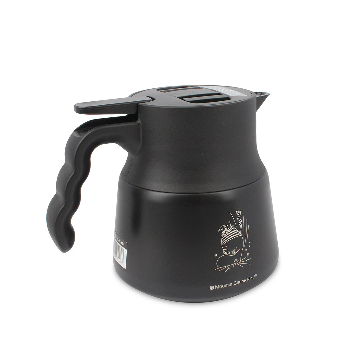 日本HARIO×MOOMIN 600ml V60真空保溫咖啡壺-02 (黑色) -MMVHSN-60B