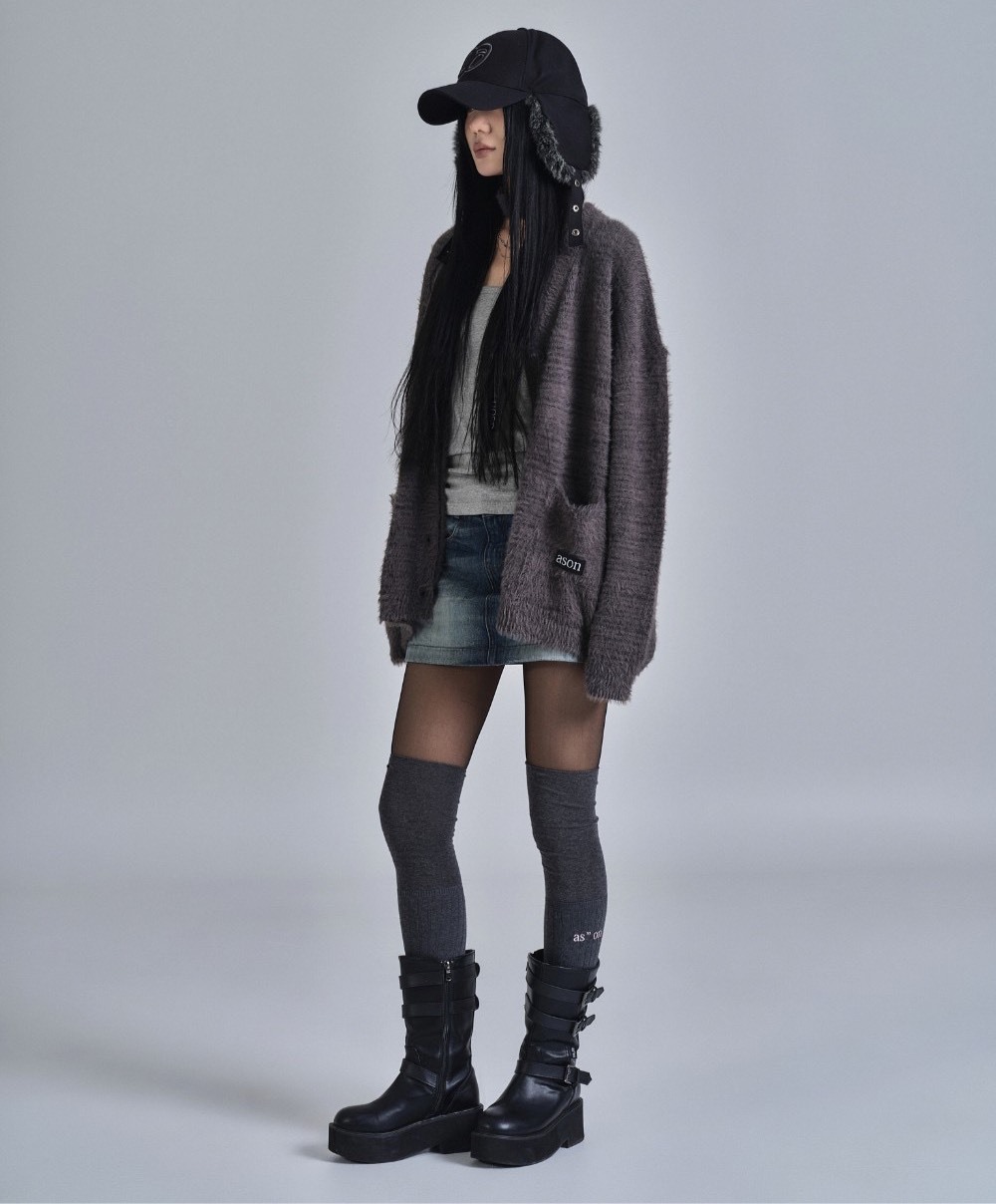 as’’on ason MAYA MIDI BUCKLE BOOTS  扣靴 短靴  黑色 / 棕色