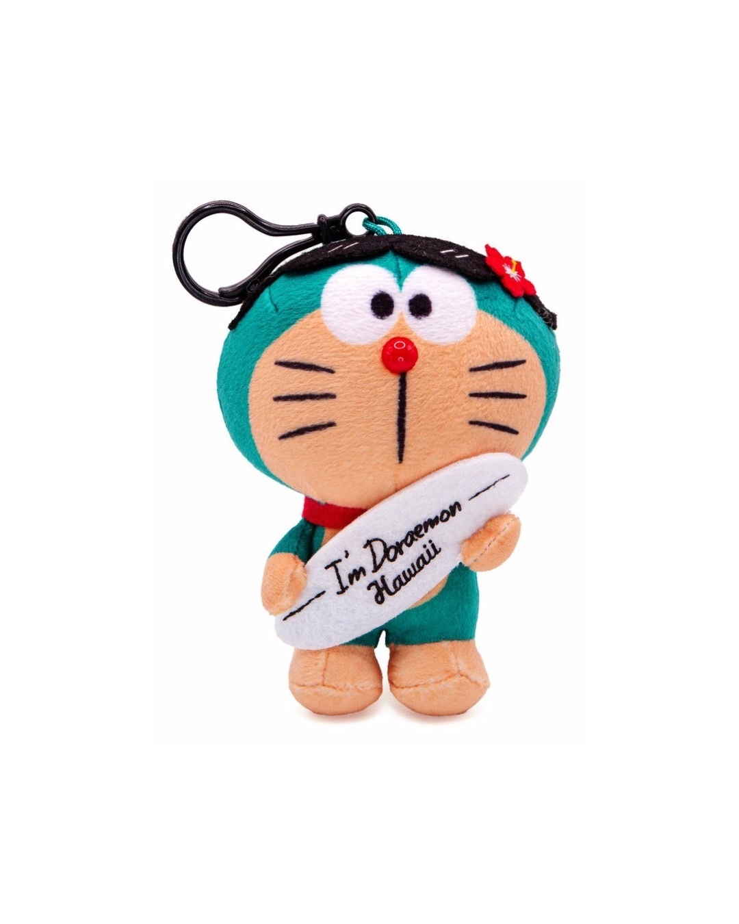 Doraemon® Plush 4" w/ Strap: Surfboard 哆啦A夢 4英吋 衝浪板 吊飾