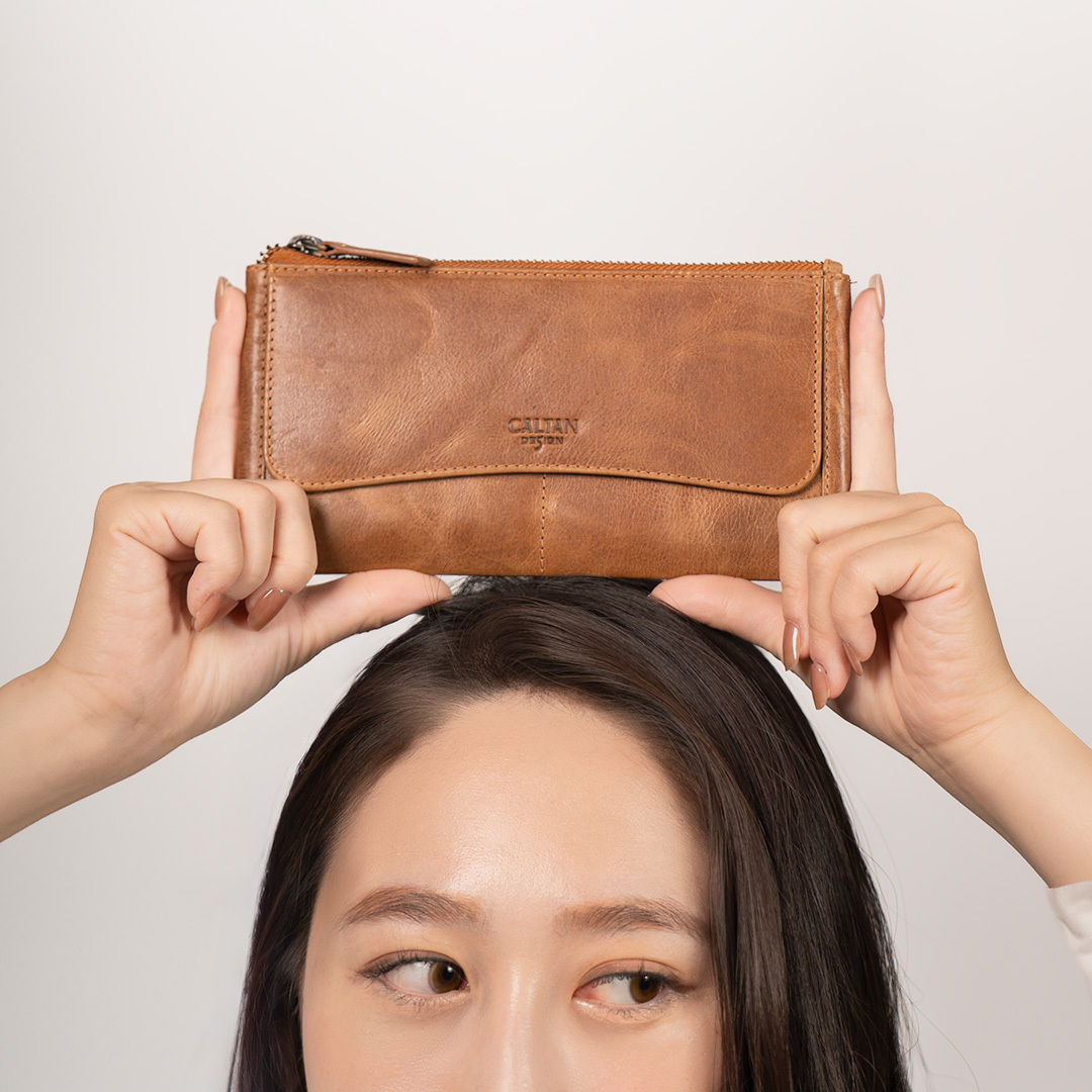 【招財母錢包💰】浪漫優雅經典真皮長夾-五色(072004)