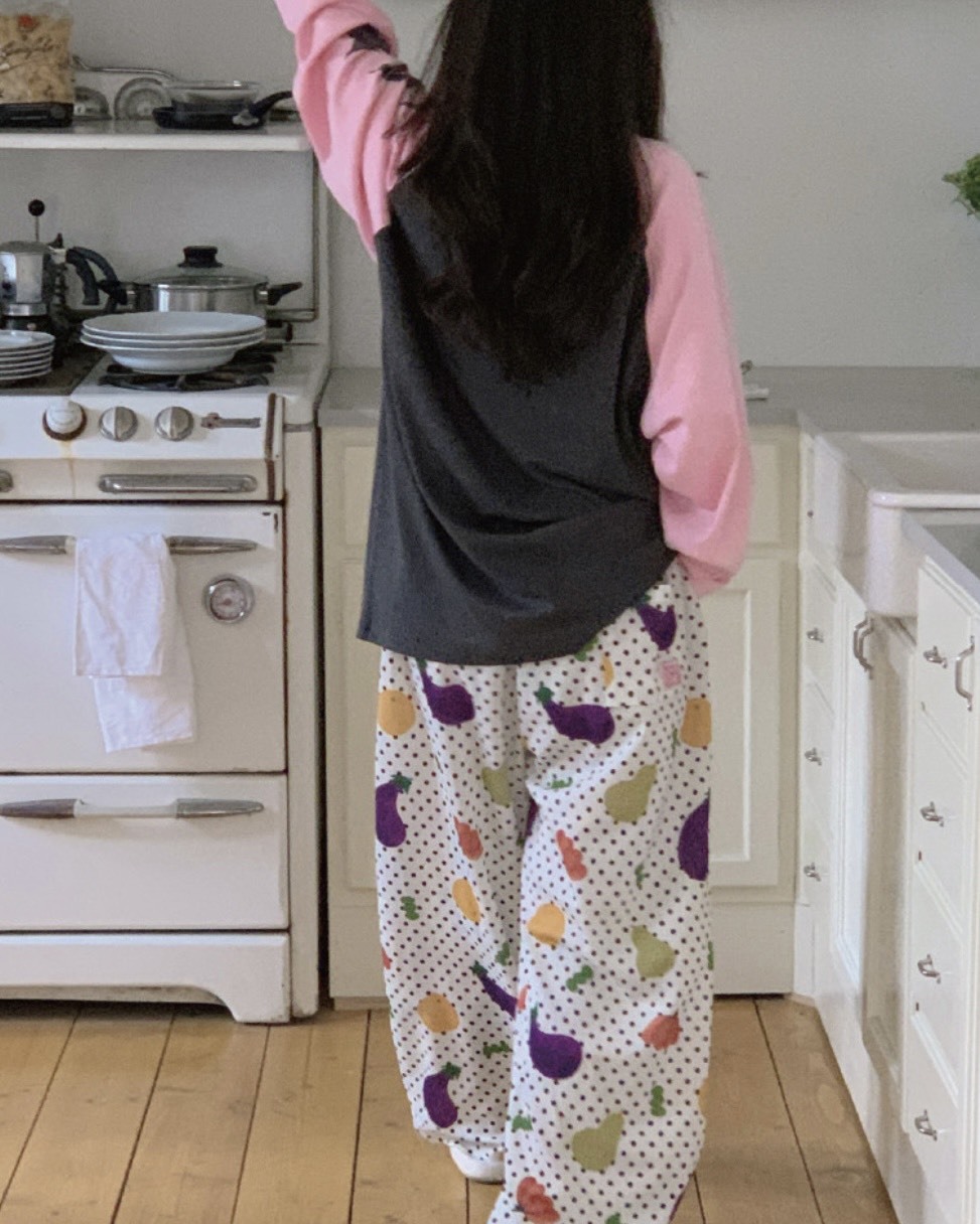 <快速出貨🍅> 韓國小眾品牌 水果系列 睡褲 寬褲